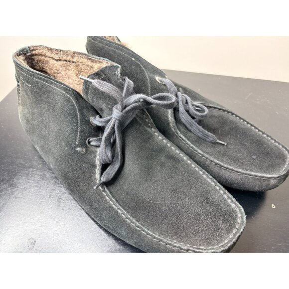 Salvatore Ferragamo Mens Sherpa Suede Ankle Boots 8 EE - Picture 2 of 6